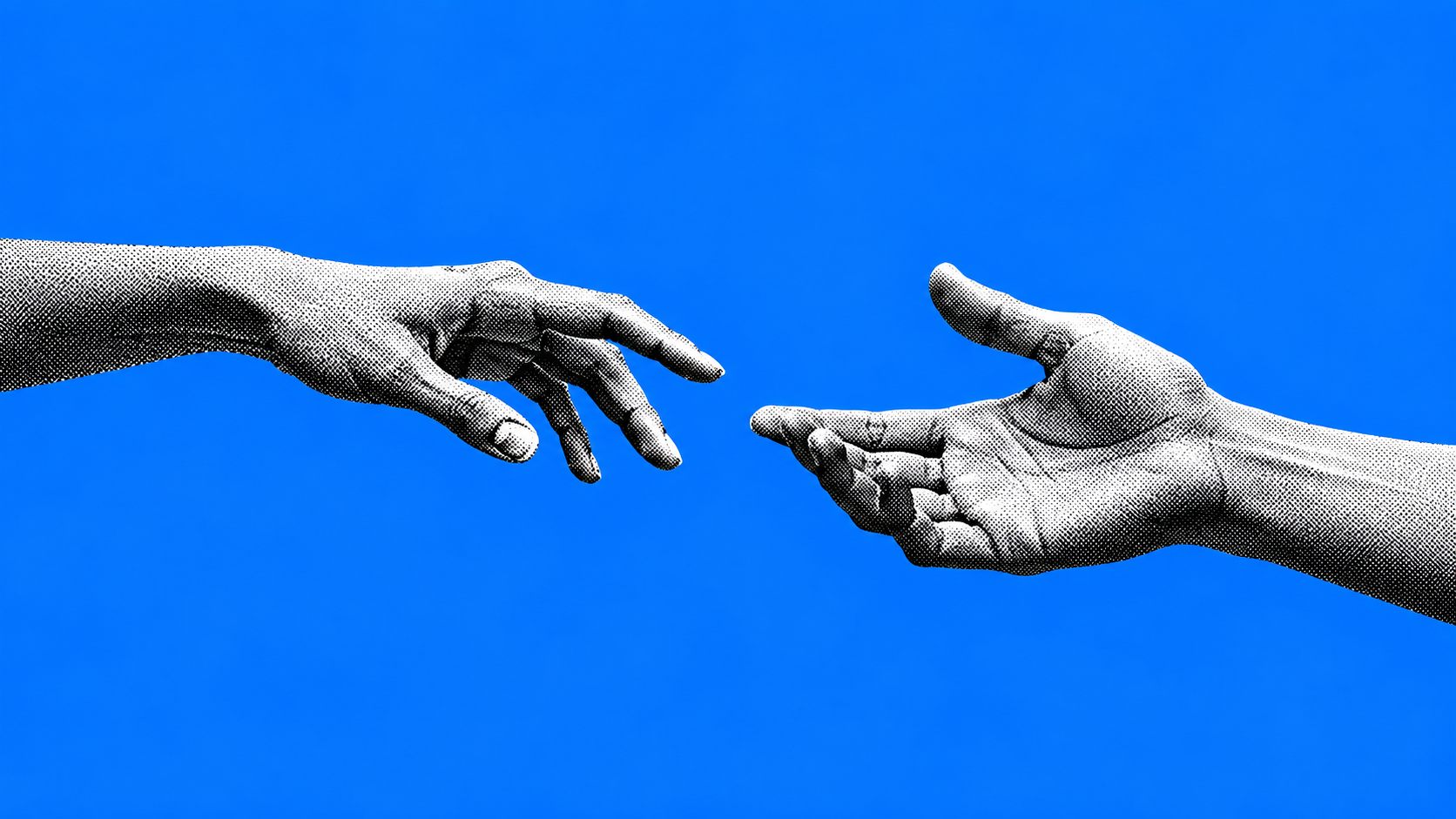 Abstract illustration for the Let's Connect section